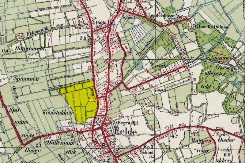 Locatie Componistenbuurt in het dorp